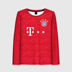 Лонгслив женский FC Bayern: Home 19-20, цвет: 3D-принт