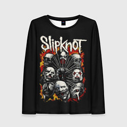 Лонгслив женский Slipknot: Faces, цвет: 3D-принт