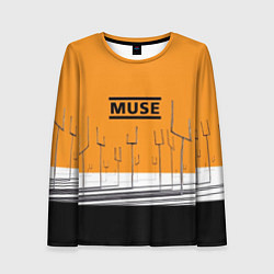 Лонгслив женский Muse: Orange Mood, цвет: 3D-принт