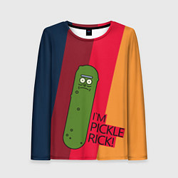 Женский лонгслив Pickle Rick