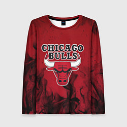 Лонгслив женский CHICAGO BULLS, цвет: 3D-принт