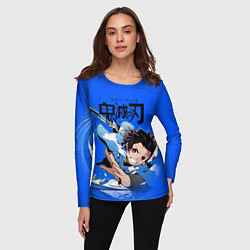 Лонгслив женский Demon Slayer Kimetsu no Yaiba, цвет: 3D-принт — фото 2