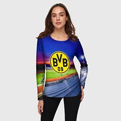 Лонгслив женский FC Borussia, цвет: 3D-принт — фото 2