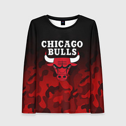 Лонгслив женский CHICAGO BULLS, цвет: 3D-принт