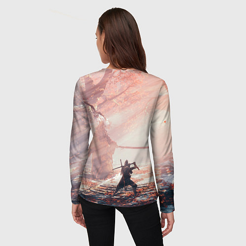 Женский лонгслив Sekiro - Boss Fight / 3D-принт – фото 4