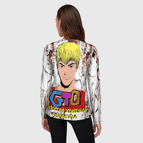 Женский лонгслив GTO Крутой учитель онидзука / 3D-принт – фото 4