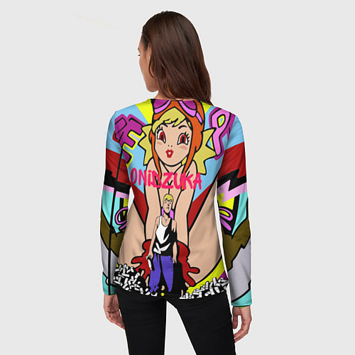 Женский лонгслив GTO Онидзука графити / 3D-принт – фото 4