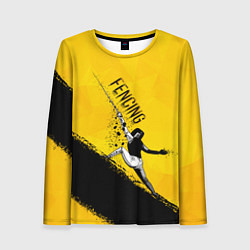 Лонгслив женский Fencing, цвет: 3D-принт