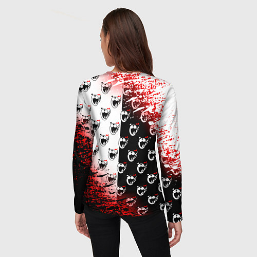 Женский лонгслив MONOKUMA / 3D-принт – фото 4