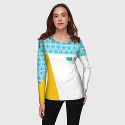 Лонгслив женский Казахстан Форма, цвет: 3D-принт — фото 2