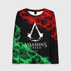 Лонгслив женский Assassin’s Creed: Red & Green, цвет: 3D-принт