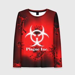 Лонгслив женский PLAGUE INC, цвет: 3D-принт