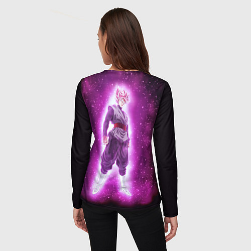 Женский лонгслив Супер Сайян Super Saiyan / 3D-принт – фото 4