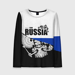 Лонгслив женский Russia, цвет: 3D-принт