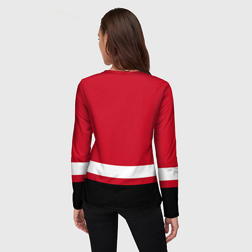 Женский лонгслив Chicago Blackhawks / 3D-принт – фото 4