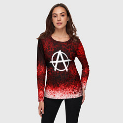 Лонгслив женский АНАРХИЯ, цвет: 3D-принт — фото 2
