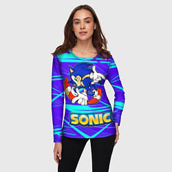 Лонгслив женский Sonic, цвет: 3D-принт — фото 2