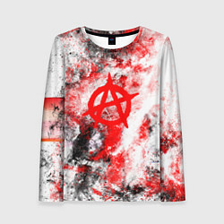 Лонгслив женский АНАРХИЯ, цвет: 3D-принт