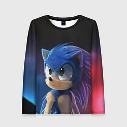 Лонгслив женский SONIC, цвет: 3D-принт