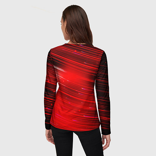 Женский лонгслив Красный свет / 3D-принт – фото 4