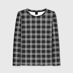Лонгслив женский Шотландка, цвет: 3D-принт