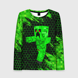 Лонгслив женский MINECRAFT CREEPER, цвет: 3D-принт
