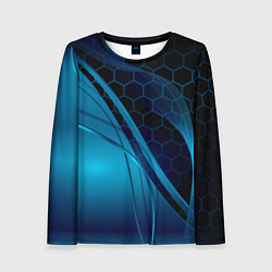 Женский лонгслив ABSTRACT BLUE