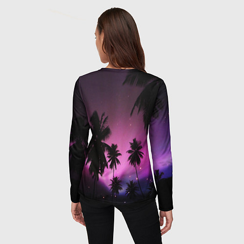 Женский лонгслив HOTLINE MIAMI / 3D-принт – фото 4