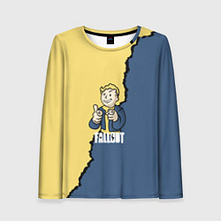 Лонгслив женский Fallout logo boy, цвет: 3D-принт