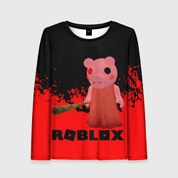 Лонгслив женский Roblox Piggy, цвет: 3D-принт