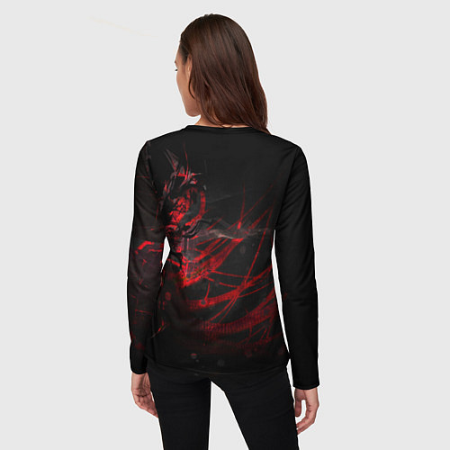 Женский лонгслив DIGITAL 3D / 3D-принт – фото 4
