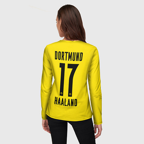 Женский лонгслив HAALAND Borussia Dortmund / 3D-принт – фото 4