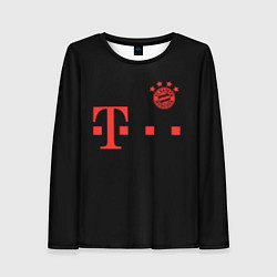 Лонгслив женский FC Bayern Munchen 20-21 - black, цвет: 3D-принт