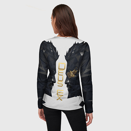 Женский лонгслив Отражение Адама Дженсена Deus Ex / 3D-принт – фото 4