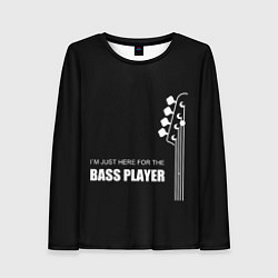 Лонгслив женский BASS PLAYER GUITAR, цвет: 3D-принт