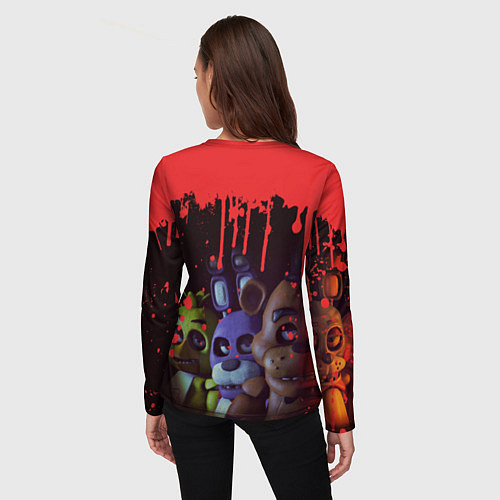 Женский лонгслив Five Nights At Freddys / 3D-принт – фото 4