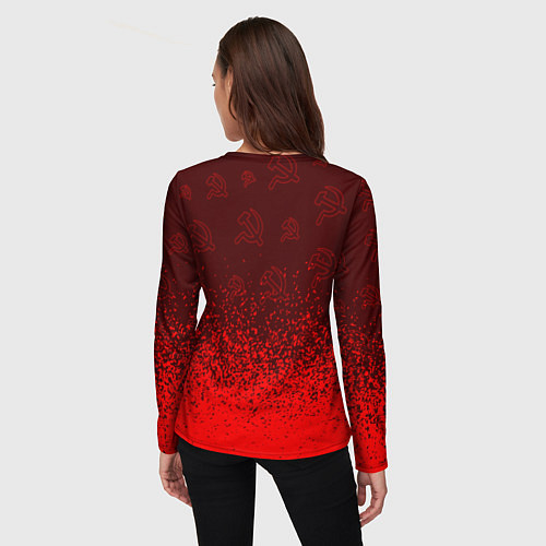 Женский лонгслив USSR СССР / 3D-принт – фото 4