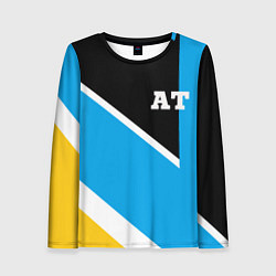 Лонгслив женский Athletic team blue, цвет: 3D-принт