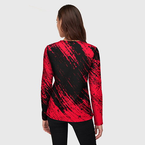 Женский лонгслив BAYERN MUNCHEN БАВАРИЯ / 3D-принт – фото 4