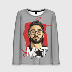 Лонгслив женский Портрет Мота, цвет: 3D-принт