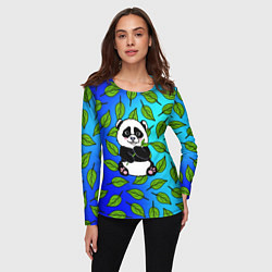 Лонгслив женский Панда, цвет: 3D-принт — фото 2