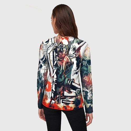 Женский лонгслив Haikyu Haikyuu Haikuu / 3D-принт – фото 4