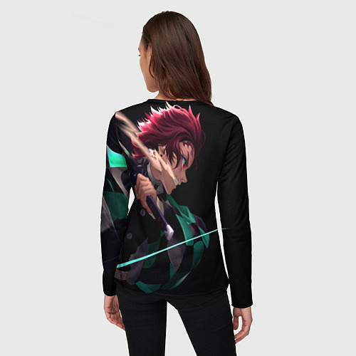 Женский лонгслив ТАНДЖИРО / 3D-принт – фото 4