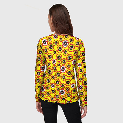 Женский лонгслив COVID-19 / 3D-принт – фото 4