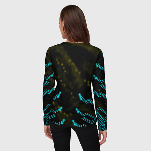 Женский лонгслив SAMURAI CYBERPUNK 2077 / 3D-принт – фото 4