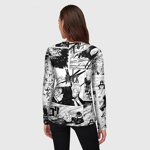 Женский лонгслив Магическая битва манга / 3D-принт – фото 4