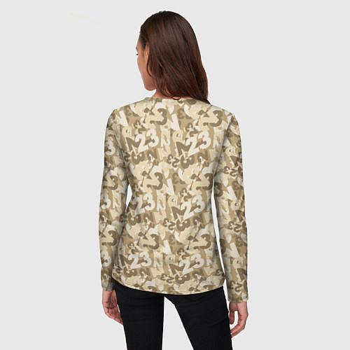 Женский лонгслив 23 февраля / 3D-принт – фото 4