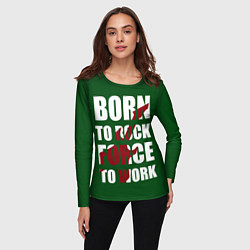 Лонгслив женский Рок песня, цвет: 3D-принт — фото 2