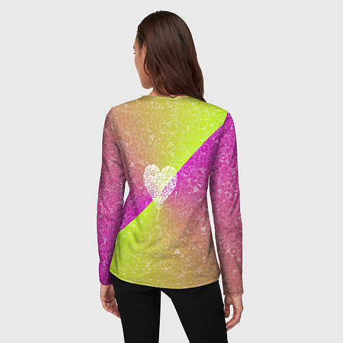 Женский лонгслив Воздушный Шарик АПВ 158ЛФ / 3D-принт – фото 4