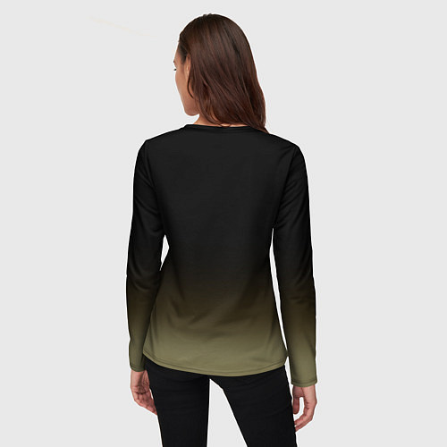Женский лонгслив НЛО похищает динозавров / 3D-принт – фото 4
